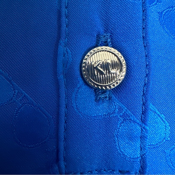 KARL LAGERFELD PARIS Women's Sunglass Jacquard Blouse - Picture 6 of 10